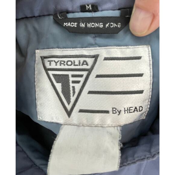VTG Tyrolia by HEAD Pewter Gray Vest Sz M 80s Ski Heritage Apres Retro gorpcore - Picture 2 of 11